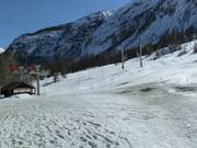 Beginner area in Val d´Isère 1850 with free lifts