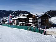 The Hotel Übergossene Alm in Dienten - just across the street