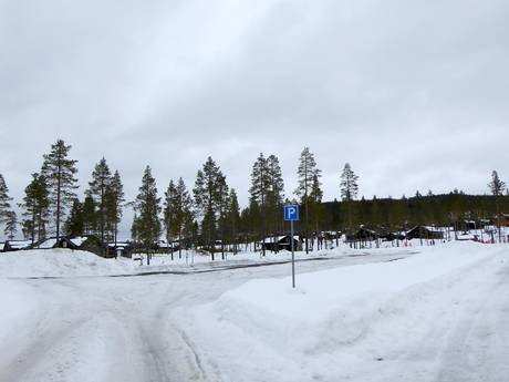 Central Sweden: access to ski resorts and parking at ski resorts – Access, Parking Idre Himmelfjäll