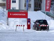E-charging station at the valley station in Waidring
