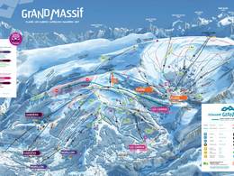 Trail map Le Grand Massif – Flaine/Les Carroz/Morillon/Samoëns/Sixt