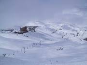 View over the Valle Nevado ski area