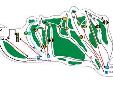 Trail map Mont Fortin