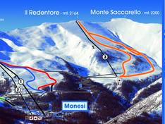 Trail map Monesi di Triora