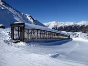 Private lessons in the practice area at the Jaufenpass