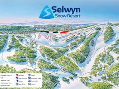 Trail map Selwyn Snowfields