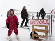 Children in ski school