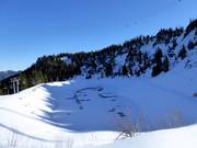 Large snowmaking pond
