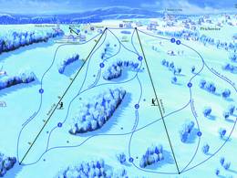 Trail map U Čápa – Kořenov-Příchovice