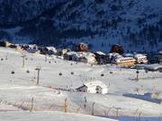 The accommodations at Passo del Tonale are located right on the slopes.