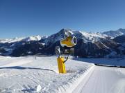 Efficient snow cannon in the ski resort of Belpiano (Schöneben)-Malga San Valentino (Haideralm)