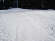 Groomed slope