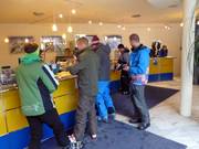 Friendly welcome at the ticket office