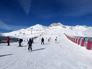 Beginner area Nalunsin (Motta Naluns - mountain station of the Scuol gondola)