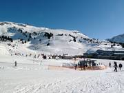 View of the ski area at Hochtannbergpass/Salober-Jet