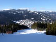 View from Hromovka over the town of Spindleruv Mlyn