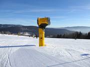 High-performance snow cannon at Arber