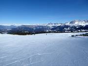 Schwarzhorn 2 slope with panoramic views of Latemar, Rosengarten, and Schlern