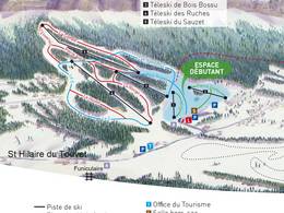 Trail map Col de Marcieu – Saint Bernard du Touvet