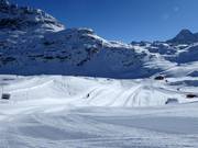 Easy slope Mandra at the Corvatsch mid-station