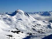 View of the slopes at the foot of the Damülser Mittagsspitze