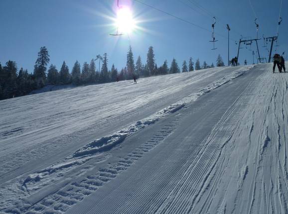 The descent from the lift