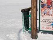 Waste bin at the lift station
