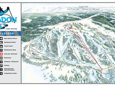 Trail map Hogadon Ski Area