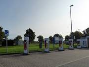 Charging stations for electric cars at the ski hall