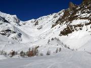 Lower section of the Val della Mite piste