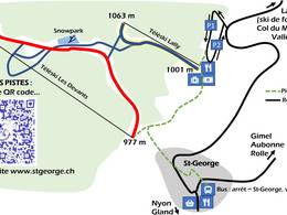 Trail map Saint-George