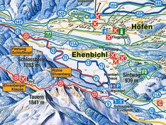 Trail map Waldrastlift – Ehenbichl