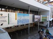 Information board at the ticket office