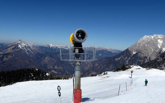Snow reliability Steiner Alps – Snow reliability Krvavec