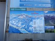 Trail map at the Schwemmalm lift mountain station