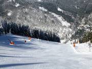 FIS World Cup slope at the Weltcup double chairlift