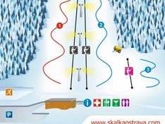 Trail map Skalka – Ostrava-Poruba