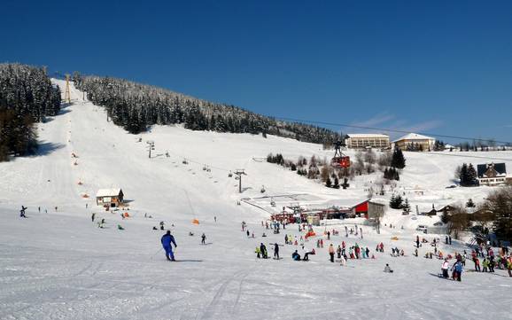 Biggest height difference in Saxony (Sachsen) – ski resort Fichtelberg – Oberwiesenthal