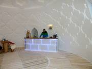 In the igloo village