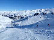 Descent at the Pointe de la Masse (Les Menuires)
