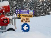 Information sign in Armentarola