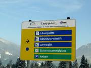 Information board in the ski area