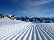 Very good slope grooming on the Riesneralm