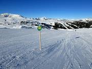 Easy slopes in the Sunshine Village ski resort