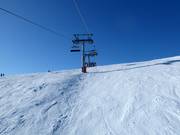 Open terrain below the chairlift
