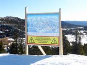 Slope map at the mountain station