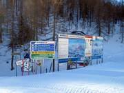 Detailed information board at the mountain station of the Wurzeralmbahn