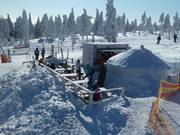 Snack bar at the mountain station of the CineStar chairlift