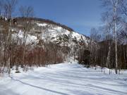 Easy slope to the four-seater chairlift Le Soleil