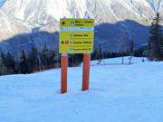 Slope signage at Venet